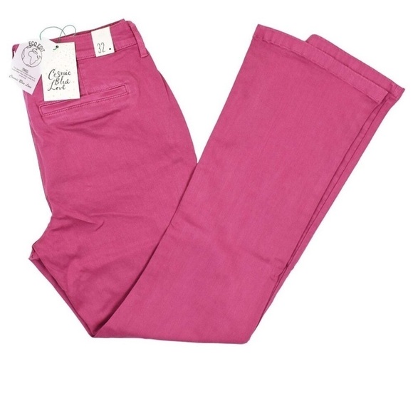 Cosmic Blue Love NWT Pants Cotton Spandex Blend Women’s Size 32 - Picture 4 of 9